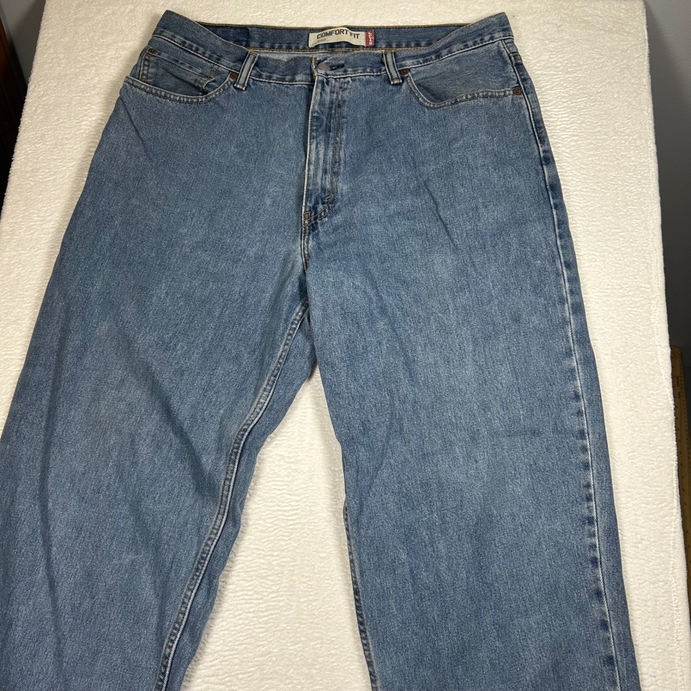 Levis 560 Comfort Fit Jeans Tapered Leg Denim Mens 36x32 Blue Medium Wash Cotton
